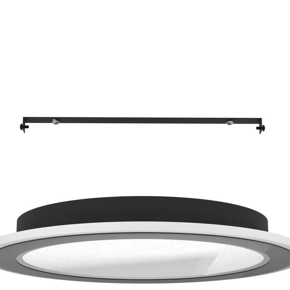 EGLO Macchioni Plafonnière - LED - Kunststof - Zwart/Wit - Afstandsbediening