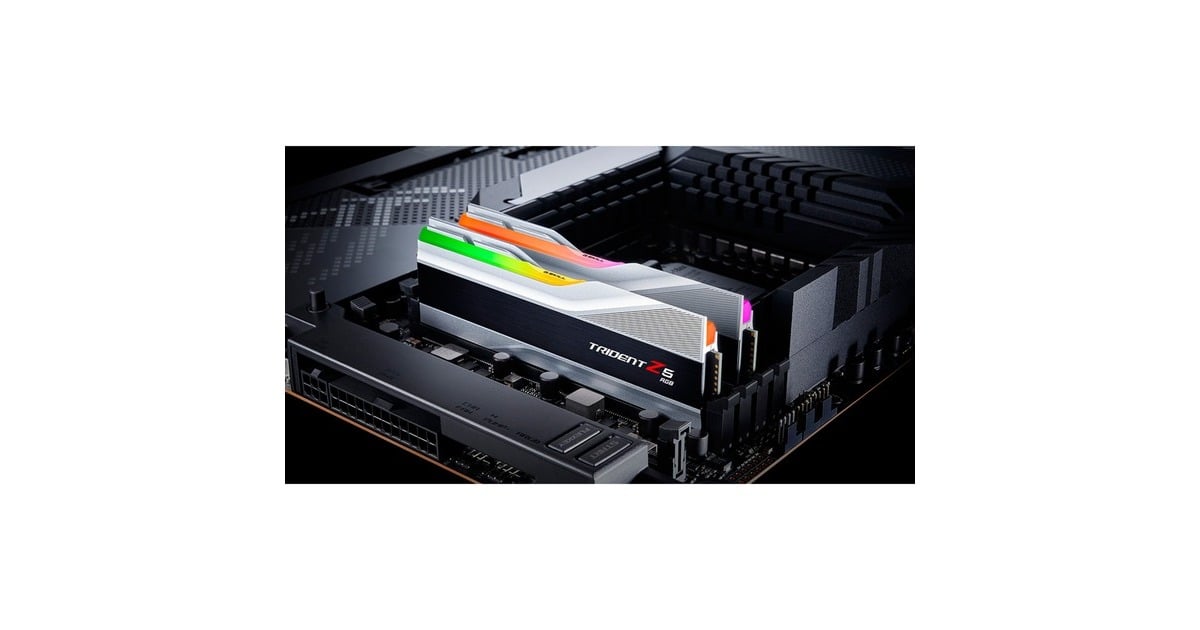 G.Skill32 GB DDR5-8000 Kit werkgeheugen  (Zilver/zwart, F5-8000J3848H16GX2-TZ5RS, Trident Z5 RGB, XMP 3.0)