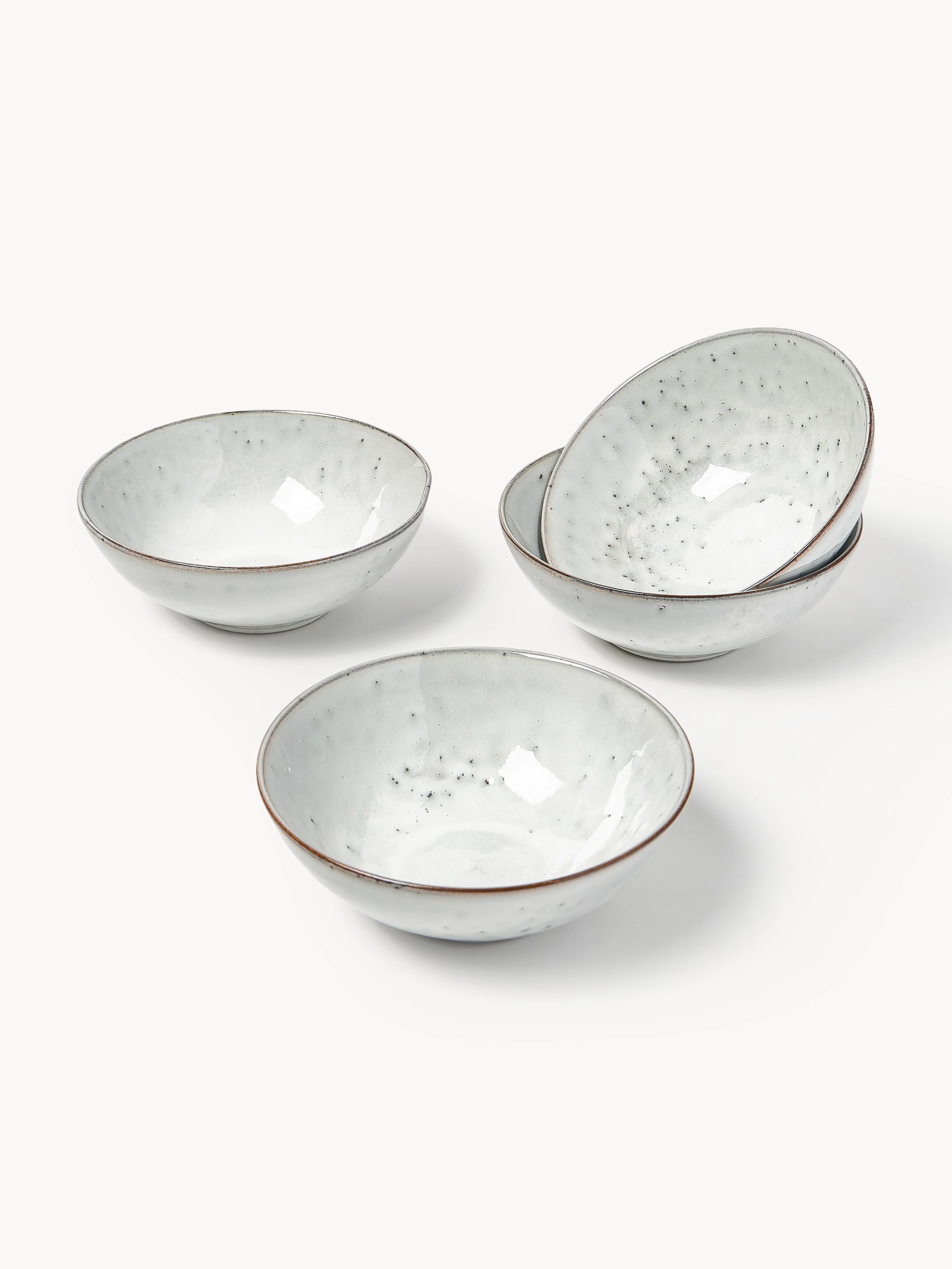 Handgemaakte serviesset Nordic Sand, 4 personen, 12-delig