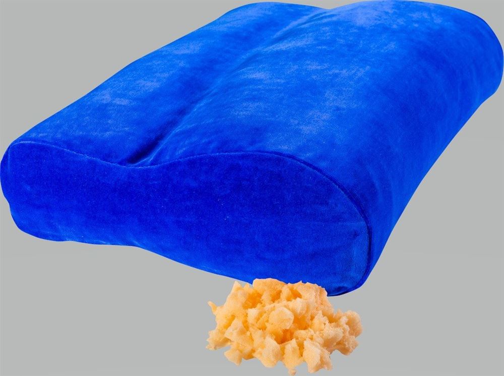 ELSA Flocken-Nackenkissen 50x11cm inklusiv Veloursbezug royal Btl 1 Stk