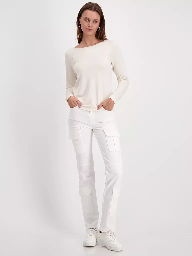 MONARI Langarmshirt creme