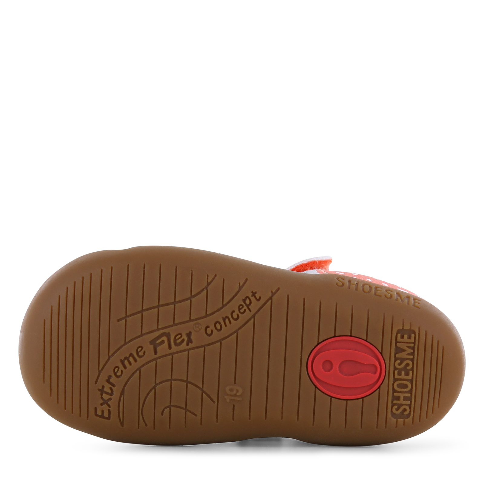 Shoesme korallenfarbene Sandale mit Punkt