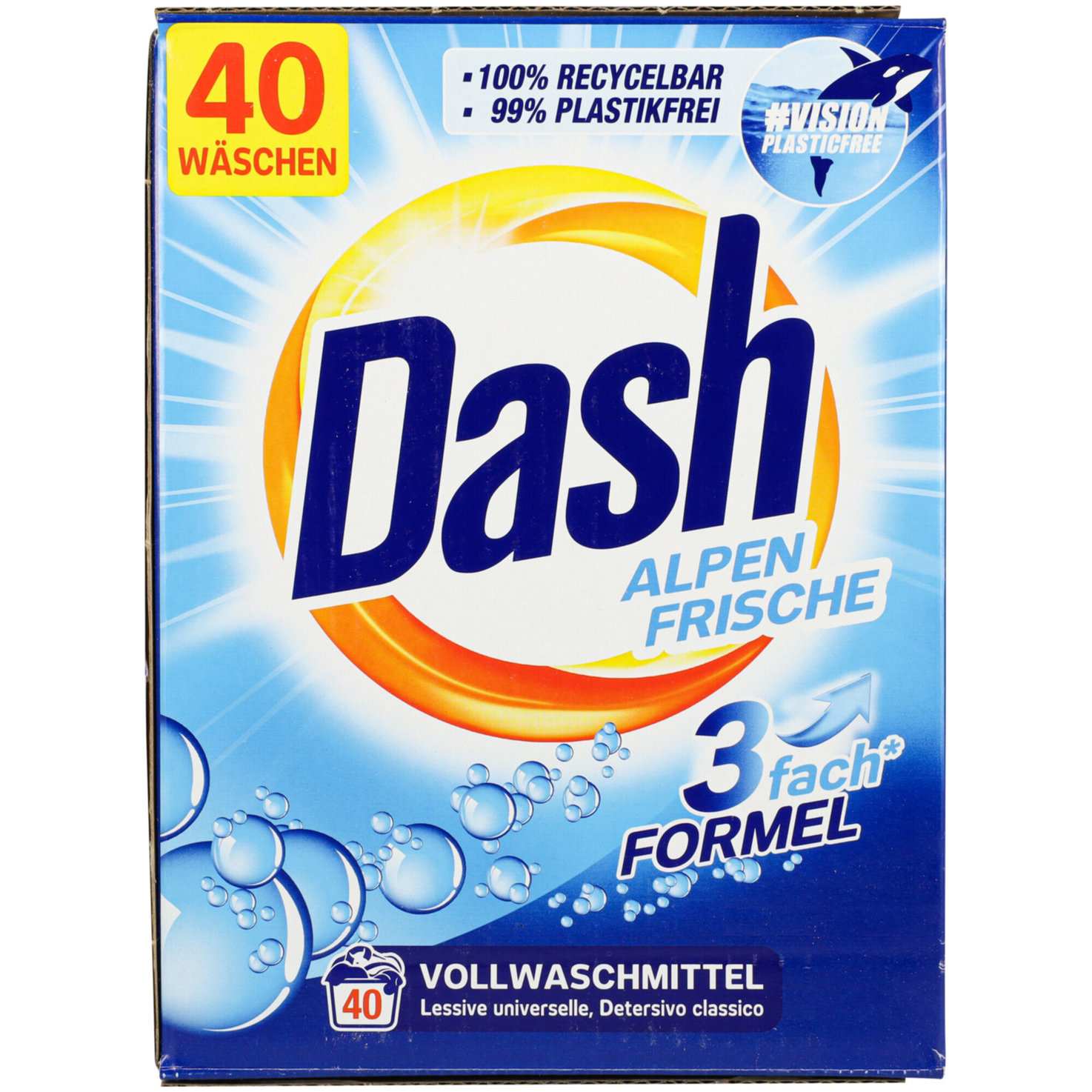 Dash Plver Alpenfrische 100 Waschgänge