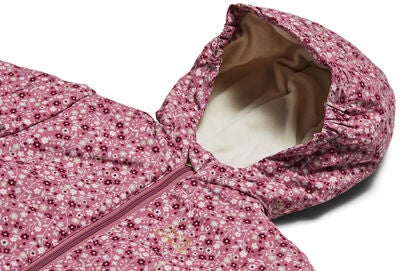 Petite Chérie Atelier Gisele Vinterdress Baby, Pink Small Flower