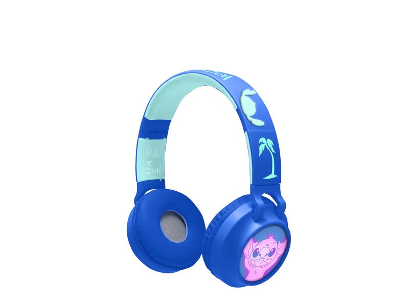 Lexibook Bluetooth/Kabelkopfhörer 3D Stitch Wireless Kopfhörer mit Lautstärkebegrenzung