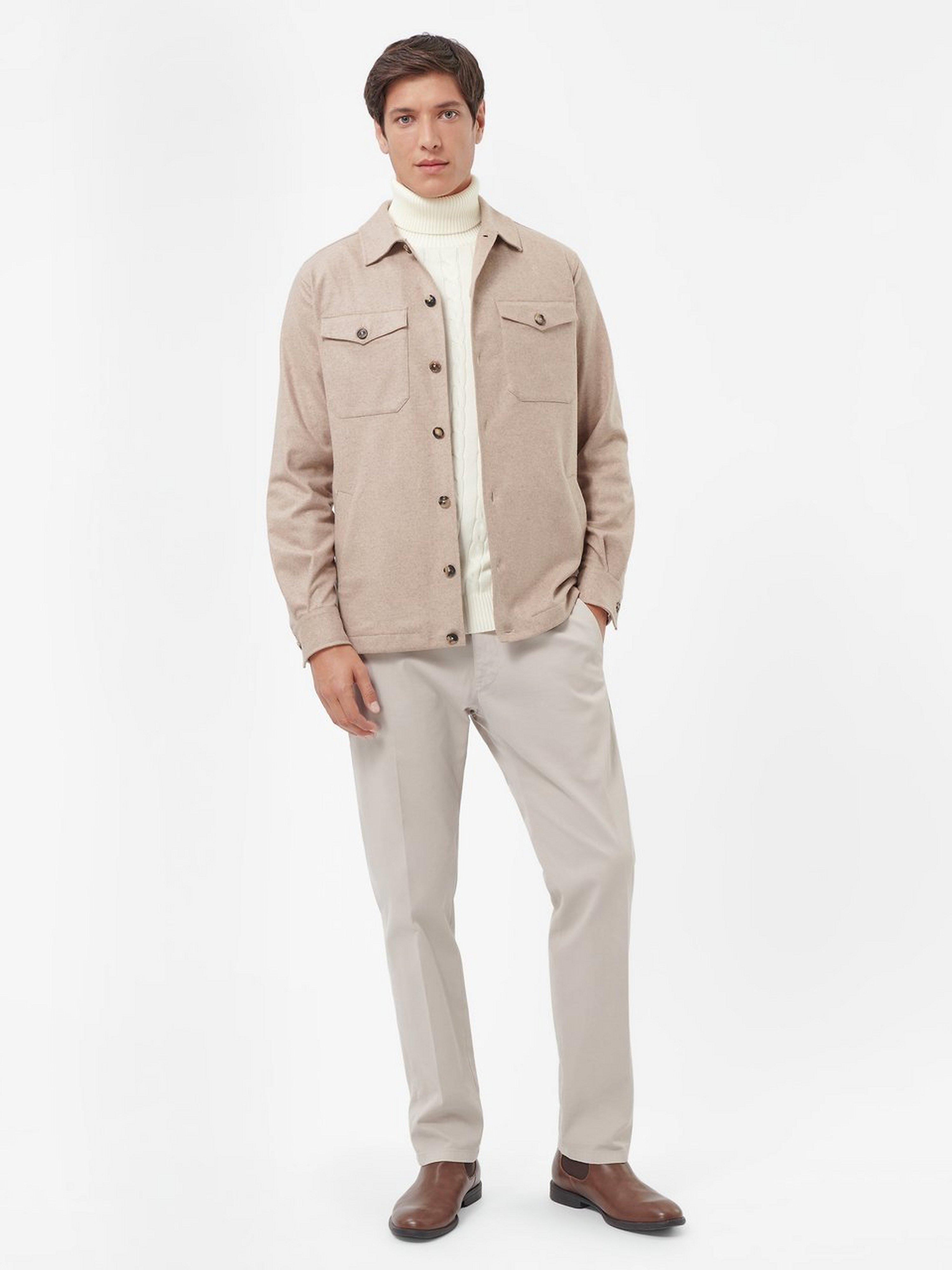 Rollkragen-Pullover COTTON CABLE TURTLE NECK