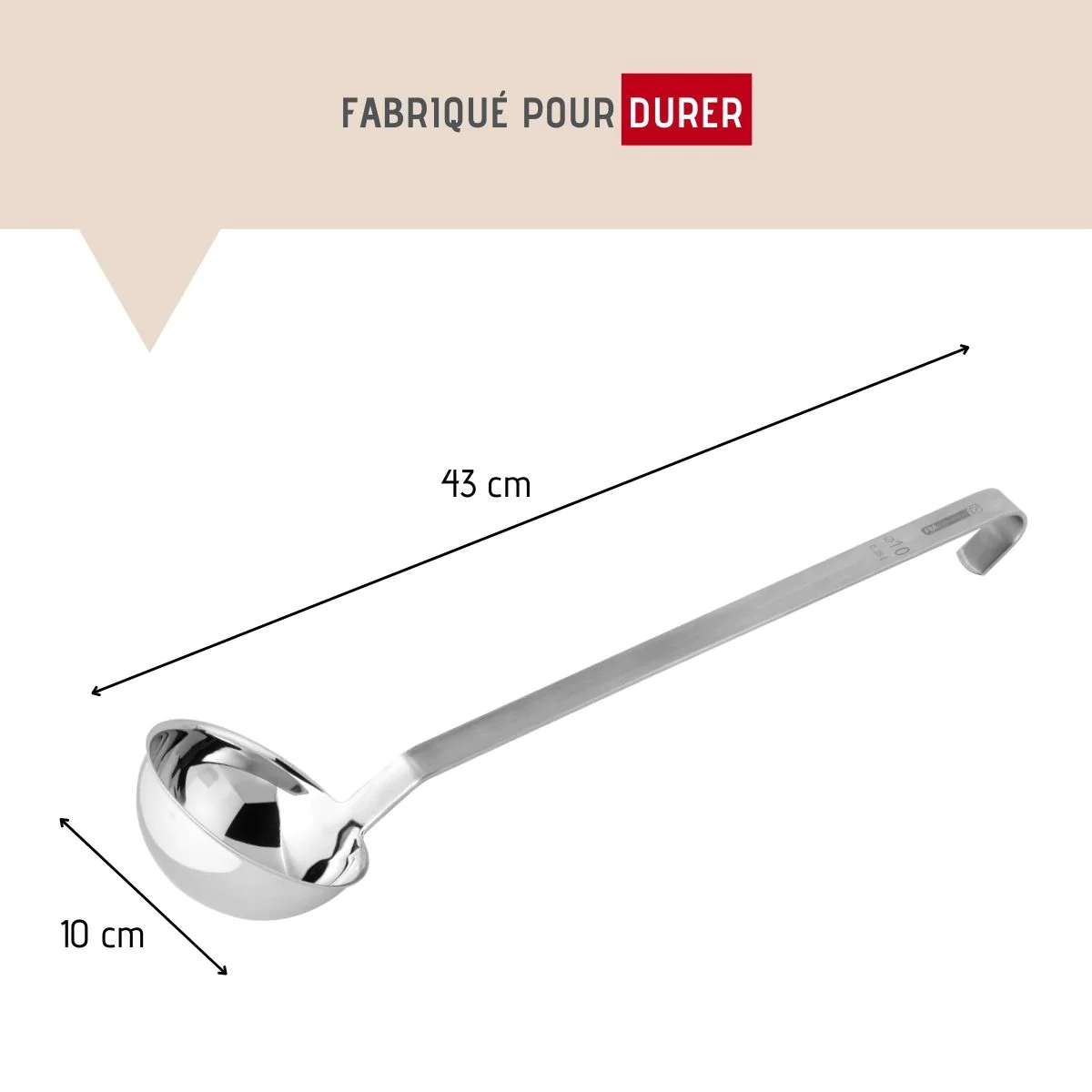 Louche de cuisine inox 43 cm l Divers FM Professional