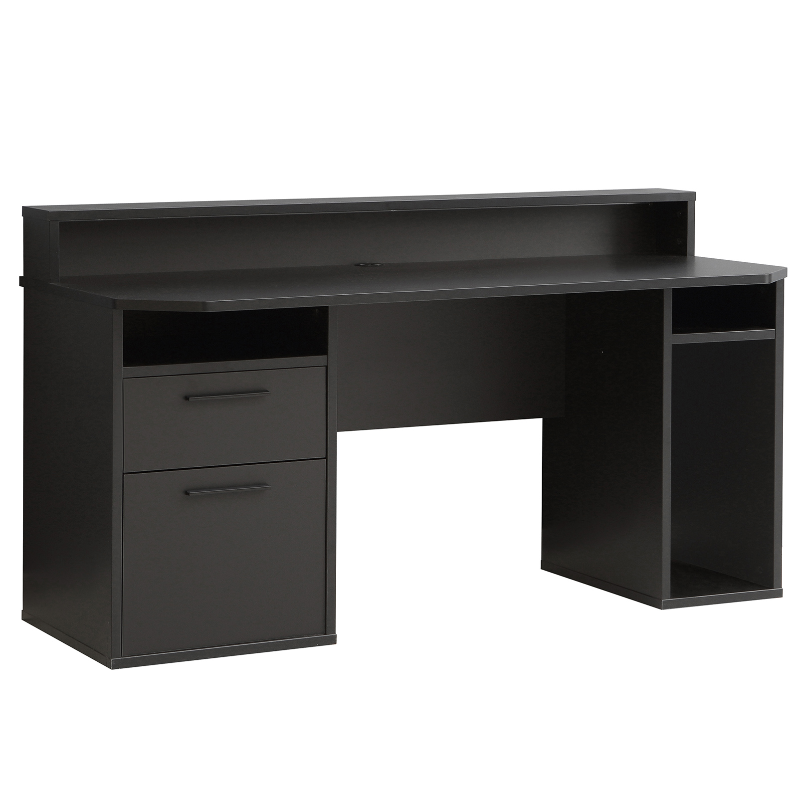 Gaming-Schreibtisch - schwarz-matt - 160 cm breit