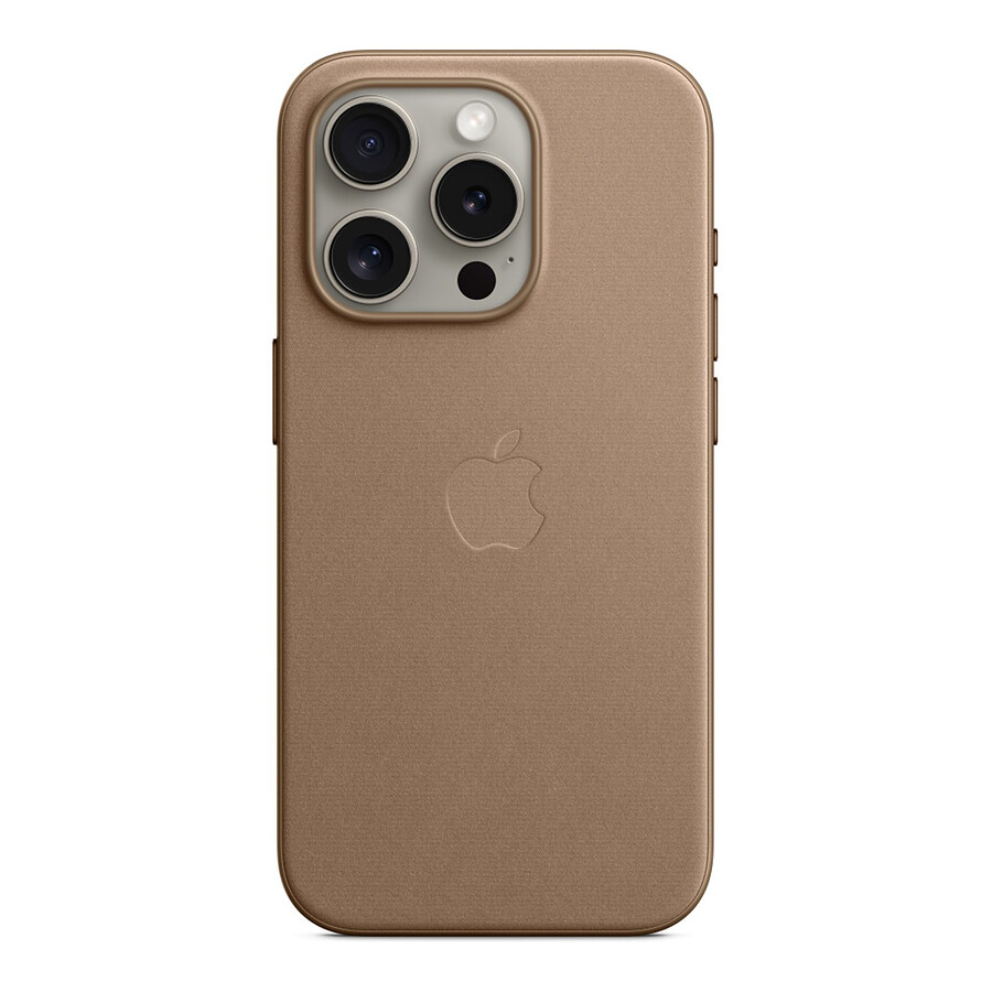 Apple Coque en tissage fin avec MagSafe pour iPhone 15 Pro - Taupe