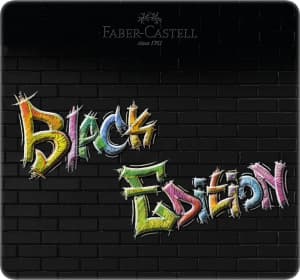 Black Edition Färgpennor Metalletui 24-p, Faber-Castell