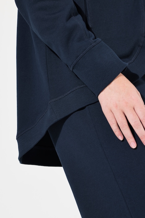 Sweatjacke, Kapuze, offene Jacke, Biobaumwolle