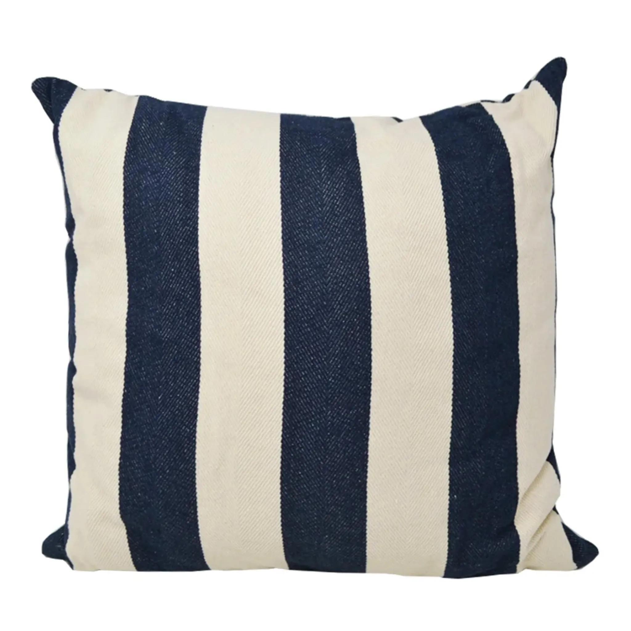 Clément - Maison Coussin Rayé MarineBlanc 45x45cm