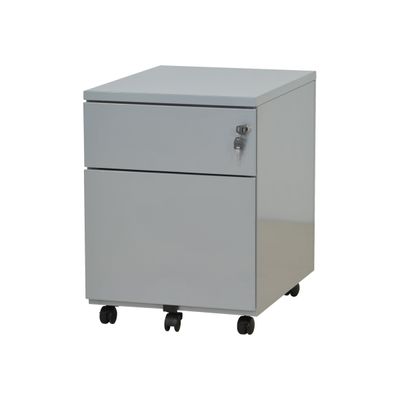 Caisson mobile - 2 tiroirs - gris - 56,7 x 54,1 x 41,8 cm