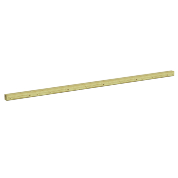 Tuinpaal vierkant grenen ca. 6,8 x 6,8 cm, lengte ca. 240 cm
