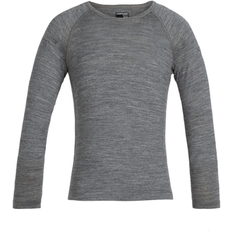 Icebreaker 200 Oasis Crewe Funktionsshirt Lang Gritstone Heather Kinder
