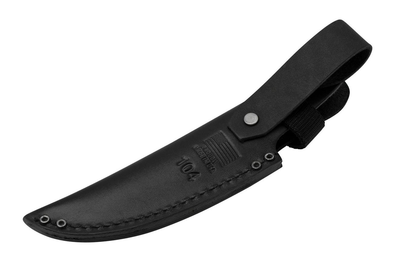 Buck 104 Genuine Leather Sheath 0104-05-BK, Black, foedraal