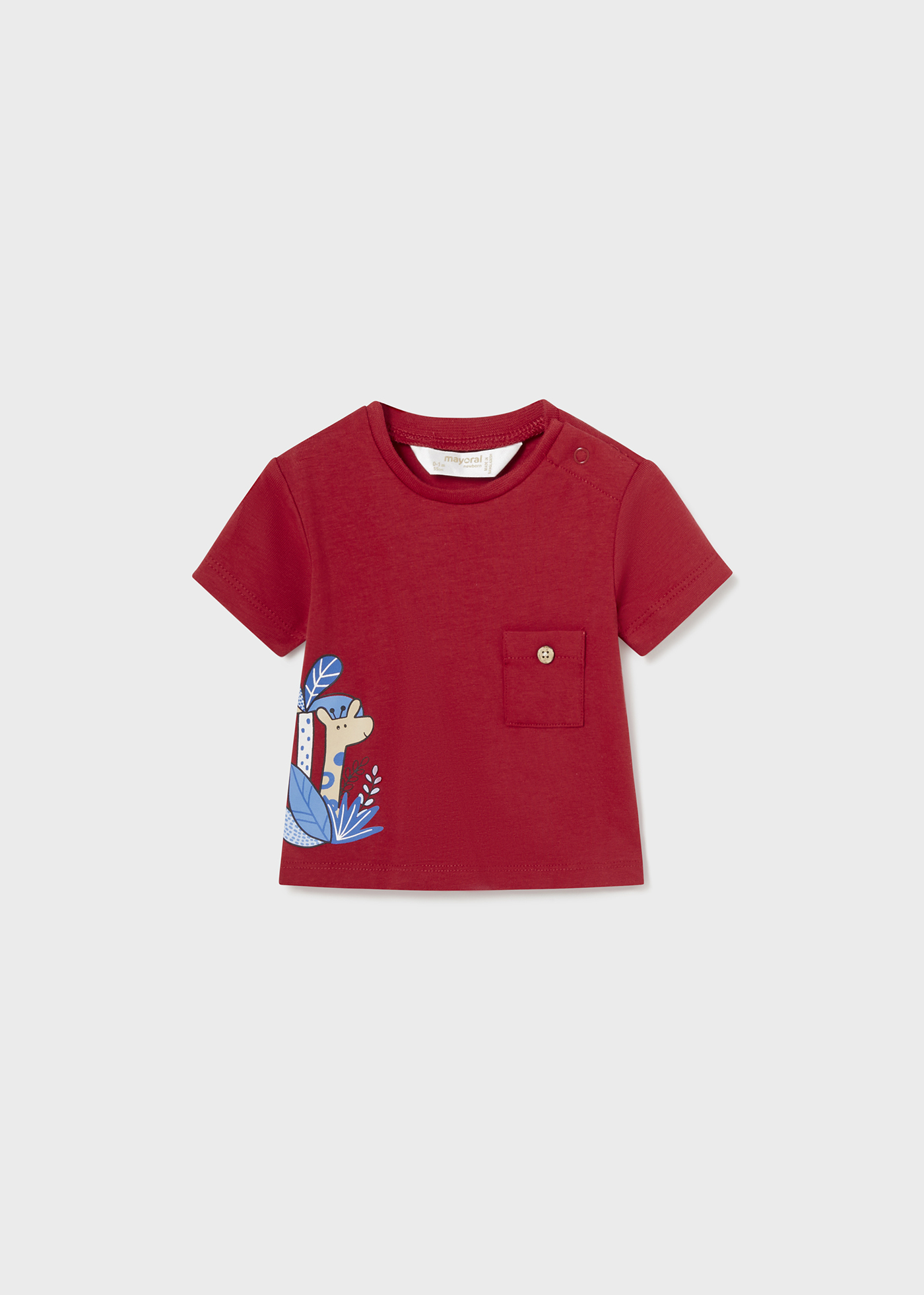 Conjunto de 2 camisetas estampadas Better Cotton para recém-nascidos, estampa Lake.