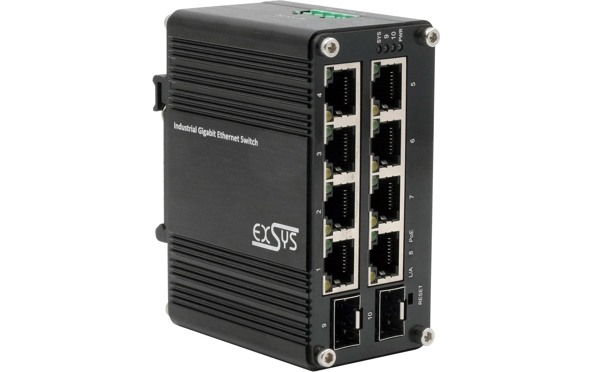 PoE+ Switch EX-62035MPOE-SFP 10 Port<br>10-Port Mini Gigabit Ethernet PoE+ Switch