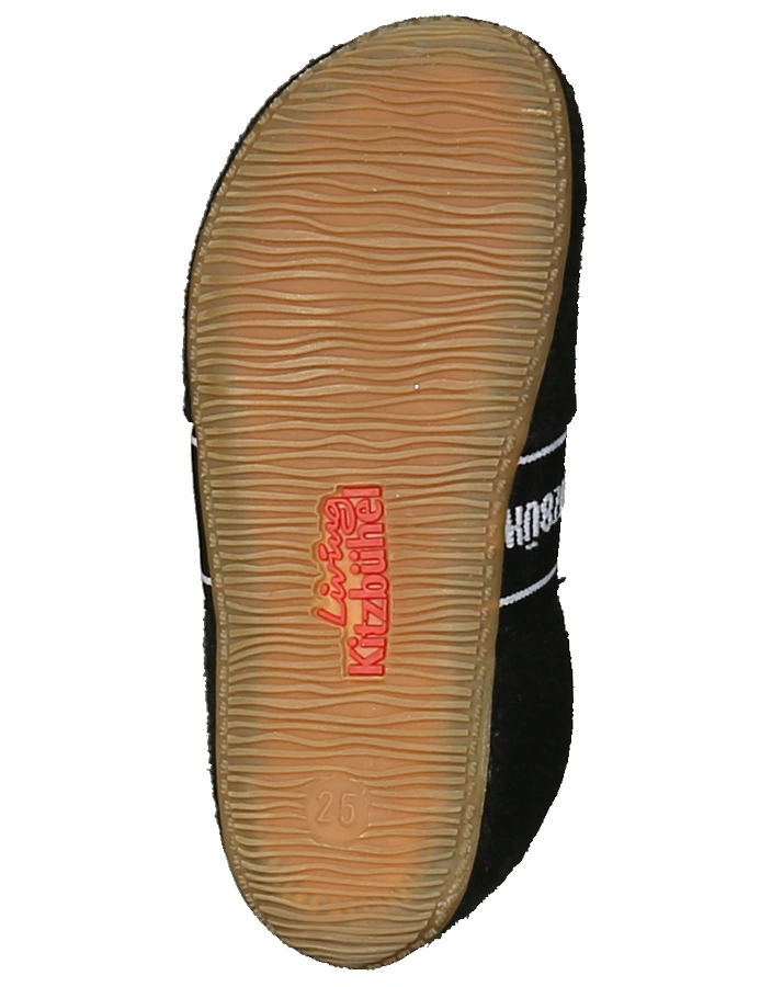 Schlupfhausschuhe T-MODELL – LK in schwarz