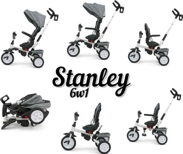 Milly Mally Milly Mally Trehjulet cykel 6i1 Stanley Grå