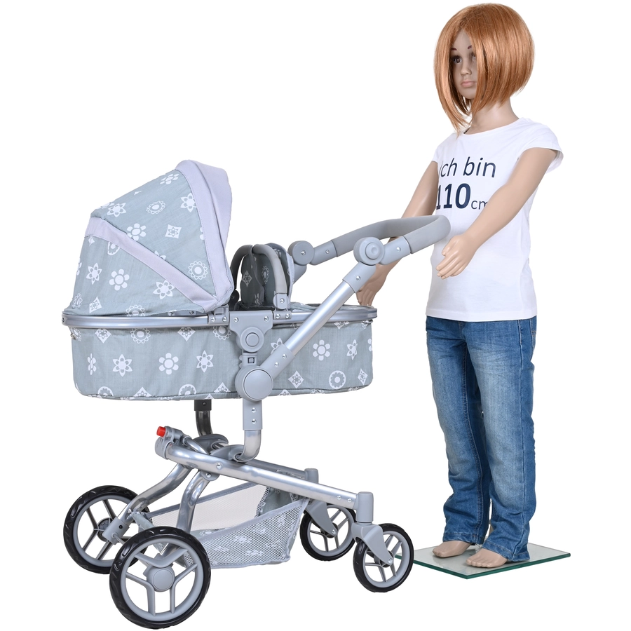 knorr toys® Puppenwagen Boonk - Royal grey grau