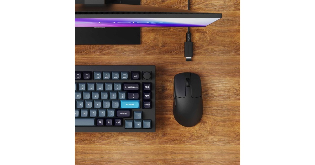 KeychronM2 Wireless gaming muis  (Zwart)