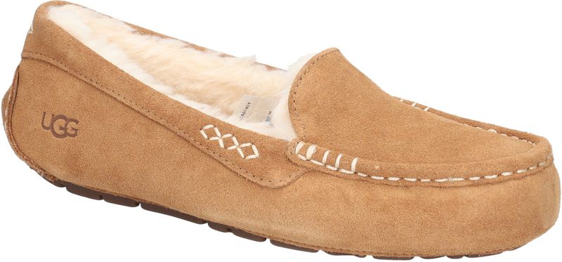 UGG Pantoffels Dames Sloffen / Instappers - Wol - Harde zool - Dichte hiel - Ansley - Cognac