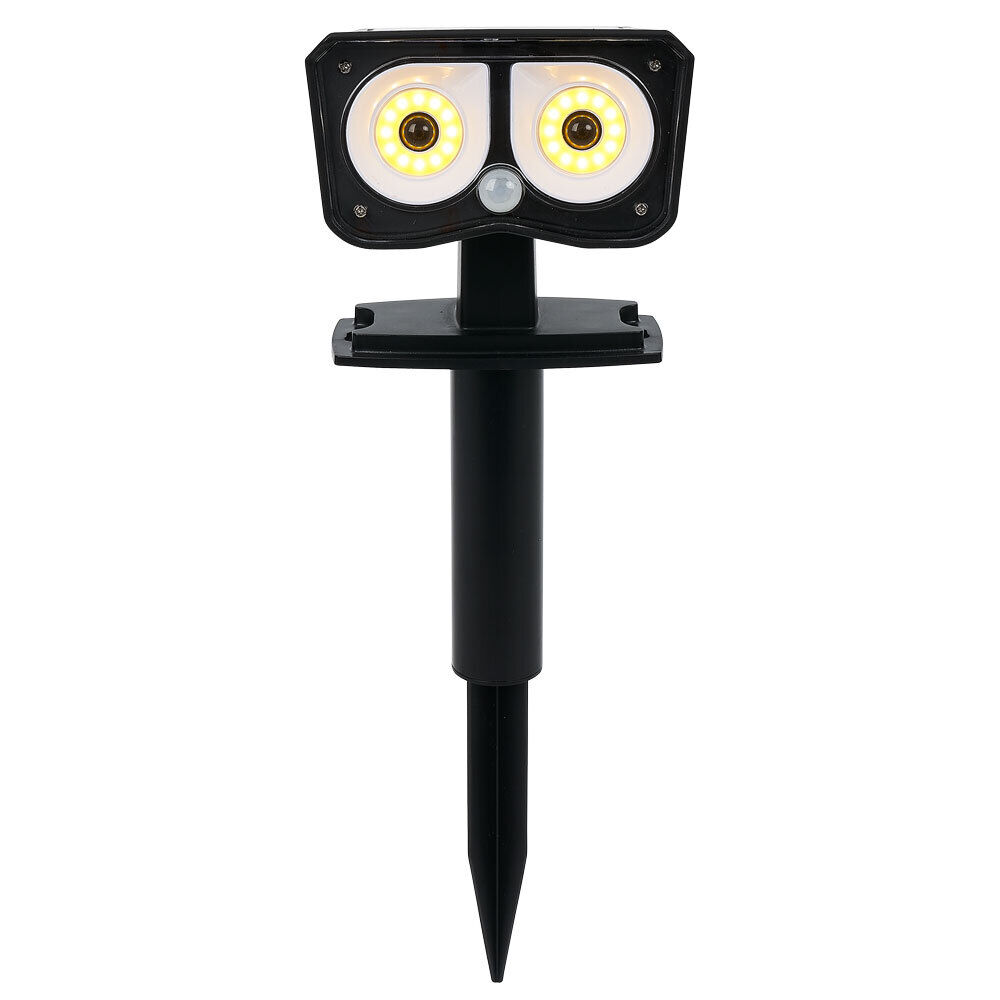 Lampe solaire à planter ou visser plastique noire batterie 3,7V