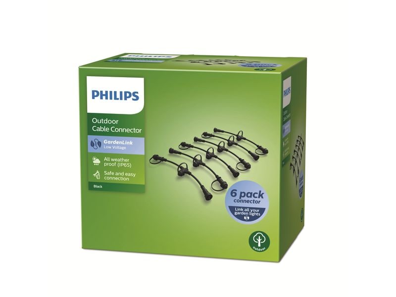 Philips Outdoor Niedervolt Verbindungskabel 6 Stk. Verbindungskabel