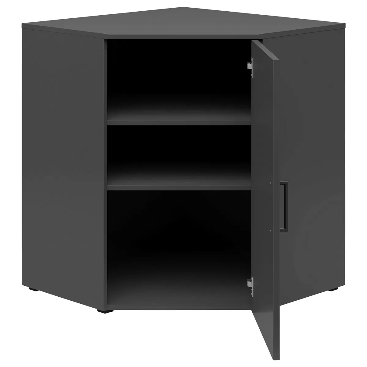 Eckkommode Cabinet Anthrazit