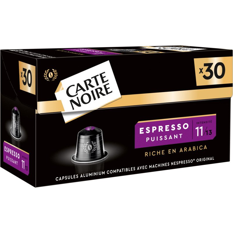 Capsules de café Carte Noire Puissant N° 11 - Boîte de 30