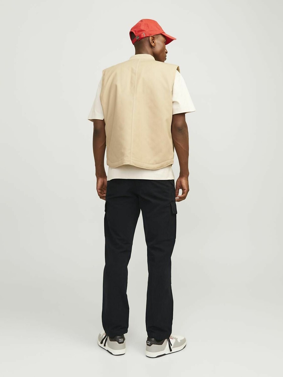 JACK & JONES<br>Calças cargo com a barra dobrada