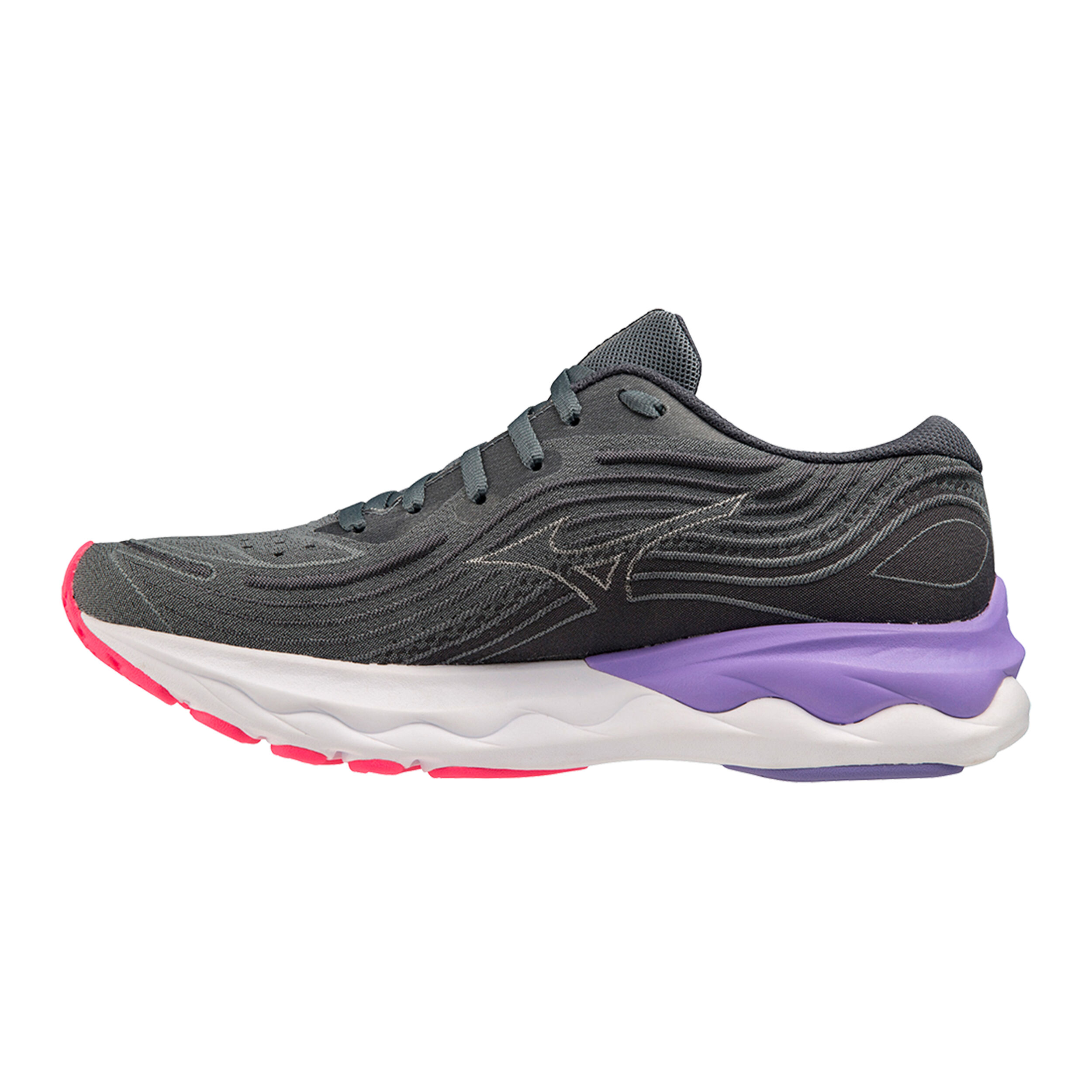 Mizuno Wave Skyrise 4 Chaussure De Running Sans Stabilisateurs Femmes - Gris , Violet