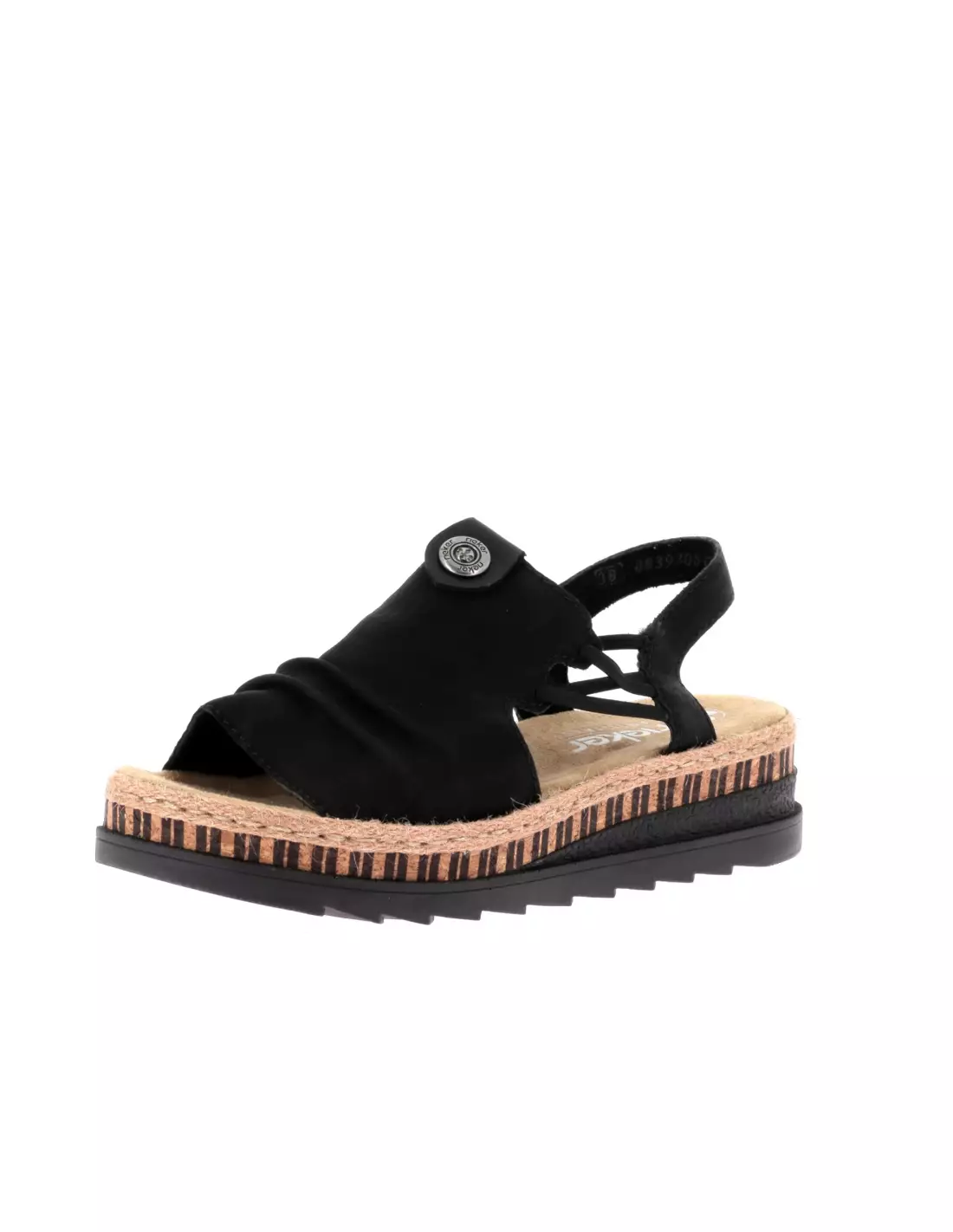 RIEKER V7972-00 - Sandales & nu-pieds Schwarz