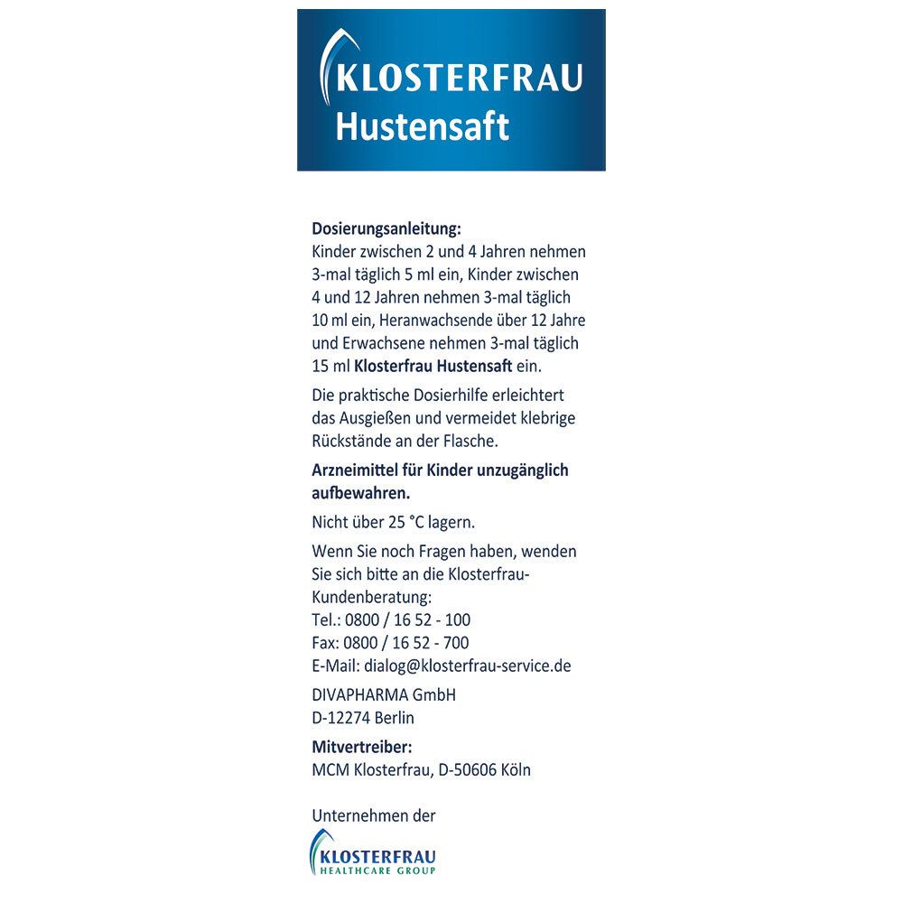 KLOSTERFRAU Hustensaft