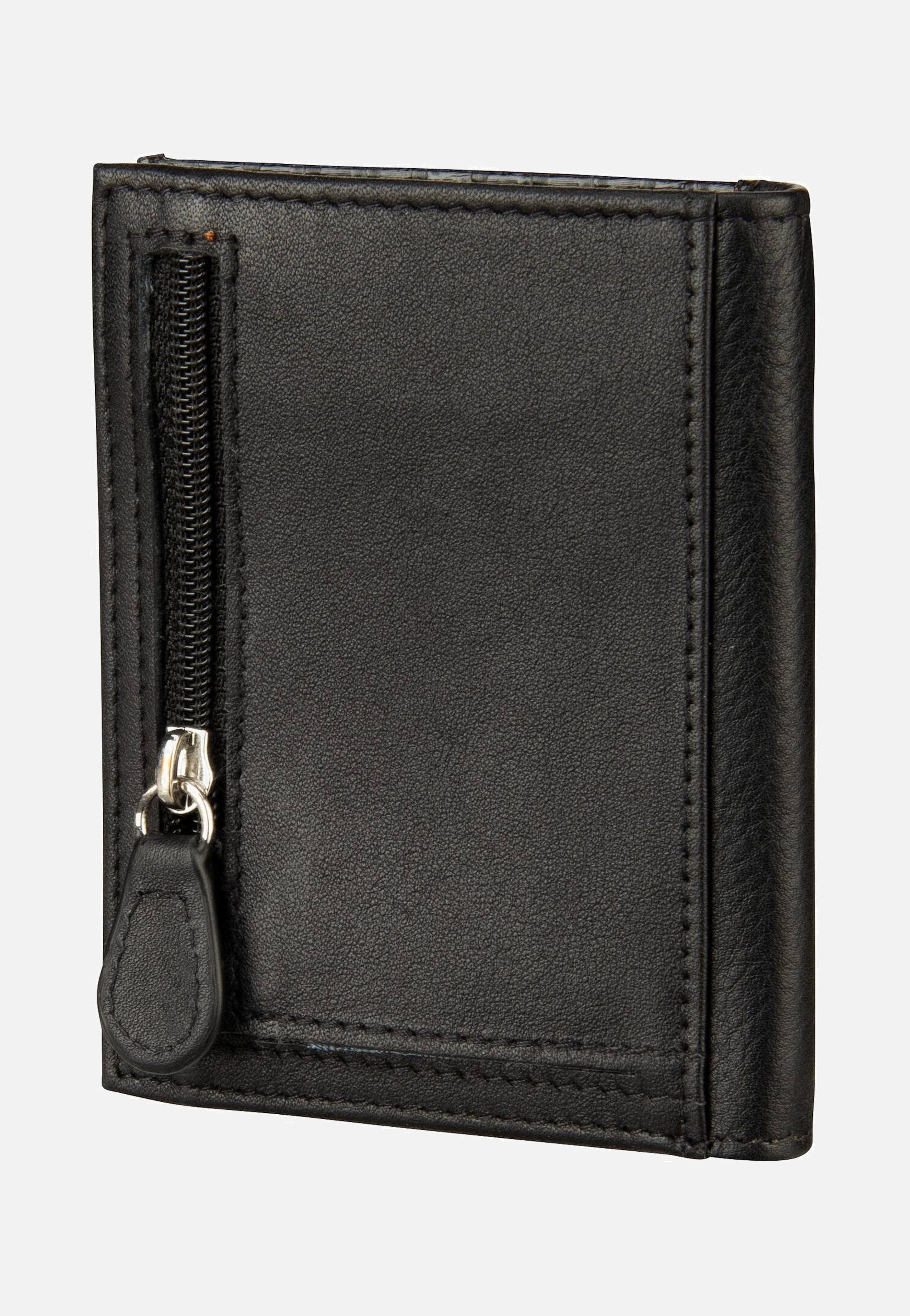 Secure Slim Mini Zip Special 1485C Schwarz - Portemonnaie