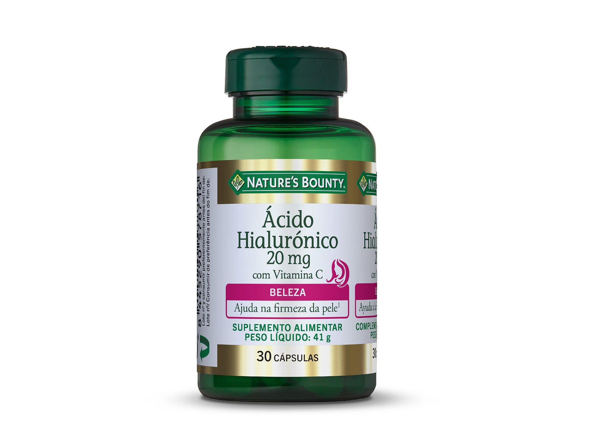 SUPLEMENTO NATURE?S BOUNTY ÁCIDO HIALURÓNICO 20 MG 30 CPS
