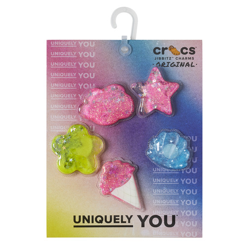 Crocs - JIBBITZ SQUISH GLITTER ICONS 5 PACK - Multicolore