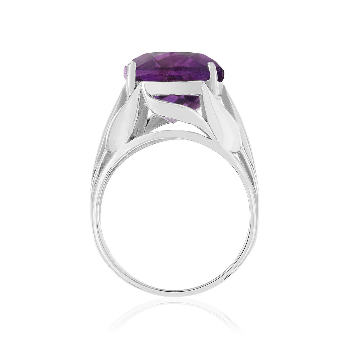 Bague argent 925 améthyste 7.50 carats