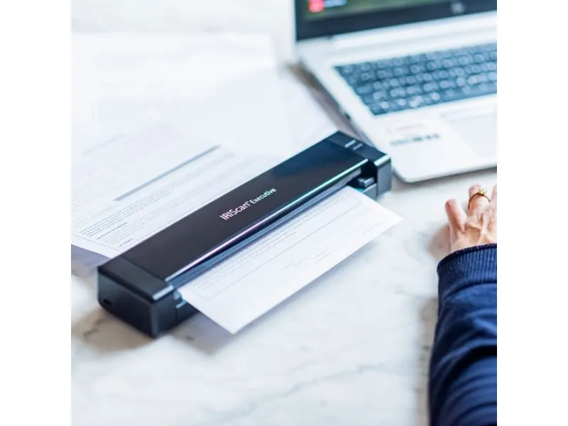 IRIS IRIScan Executive 4 - Scanner med papirfødning - Dual CIS - Duplex - 216 x 813 mm - 600 dpi x 600 dpi - op til 100 scanninger pr. dag - USB 2.0