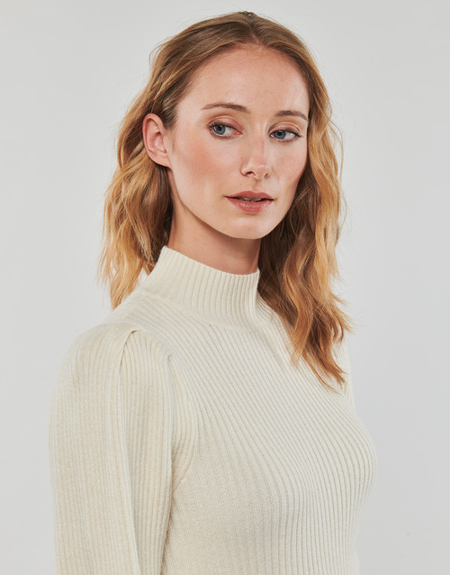 Only - ONLKATIA L/S HIGHNECK PULLOVER KNT - Beige