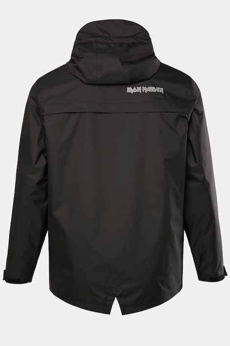 Regenjacke, Iron Maiden,  wasserabweisend, Kapuze, Zipper, leichtes Futter