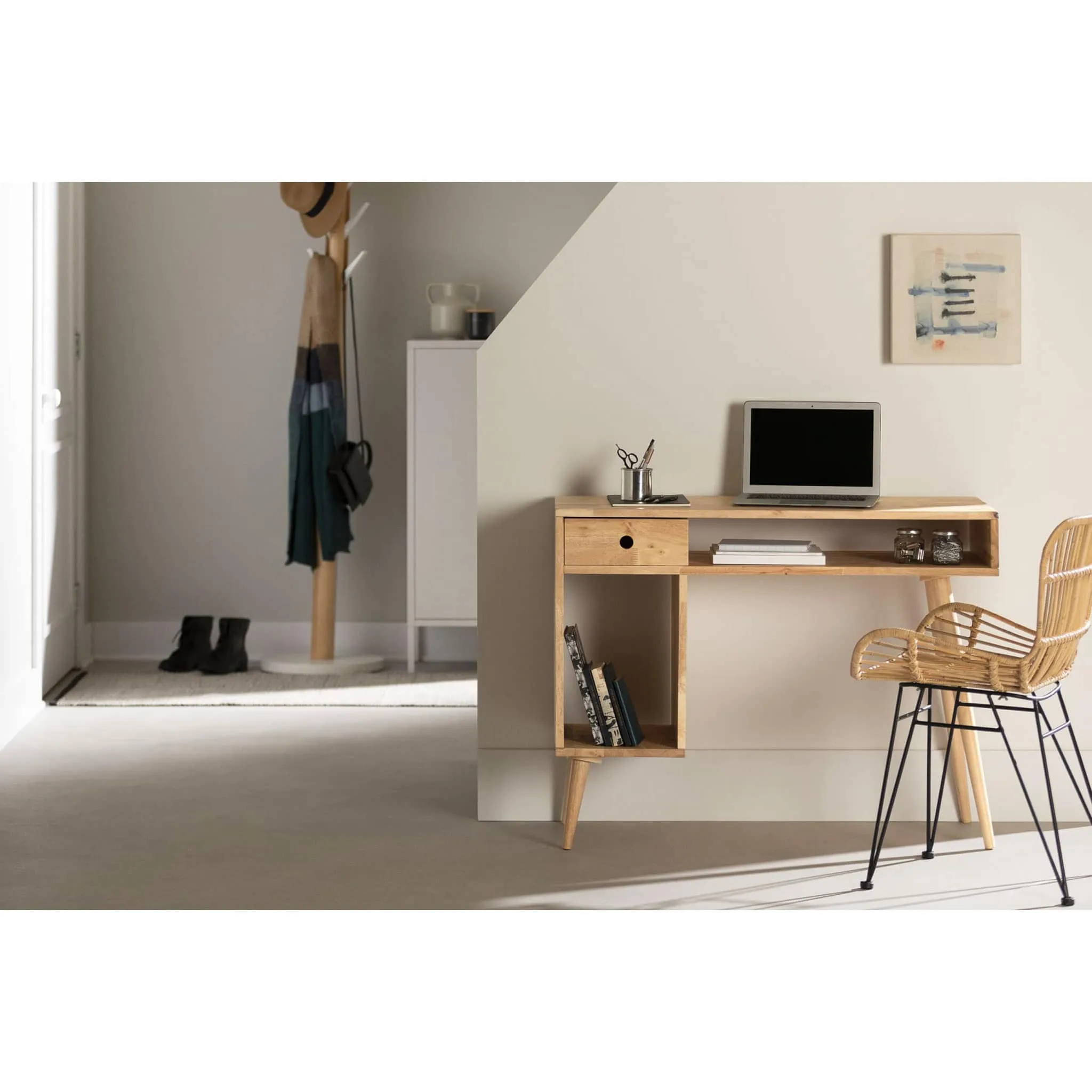South Shore Bureau de travail - Kodali Bois naturel