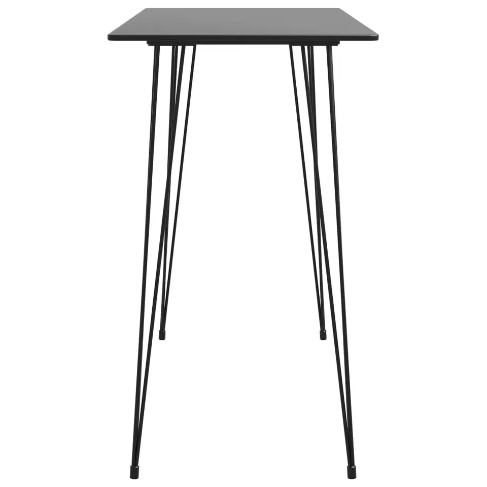 vidaXL - Bartafel - Zwart - MDF