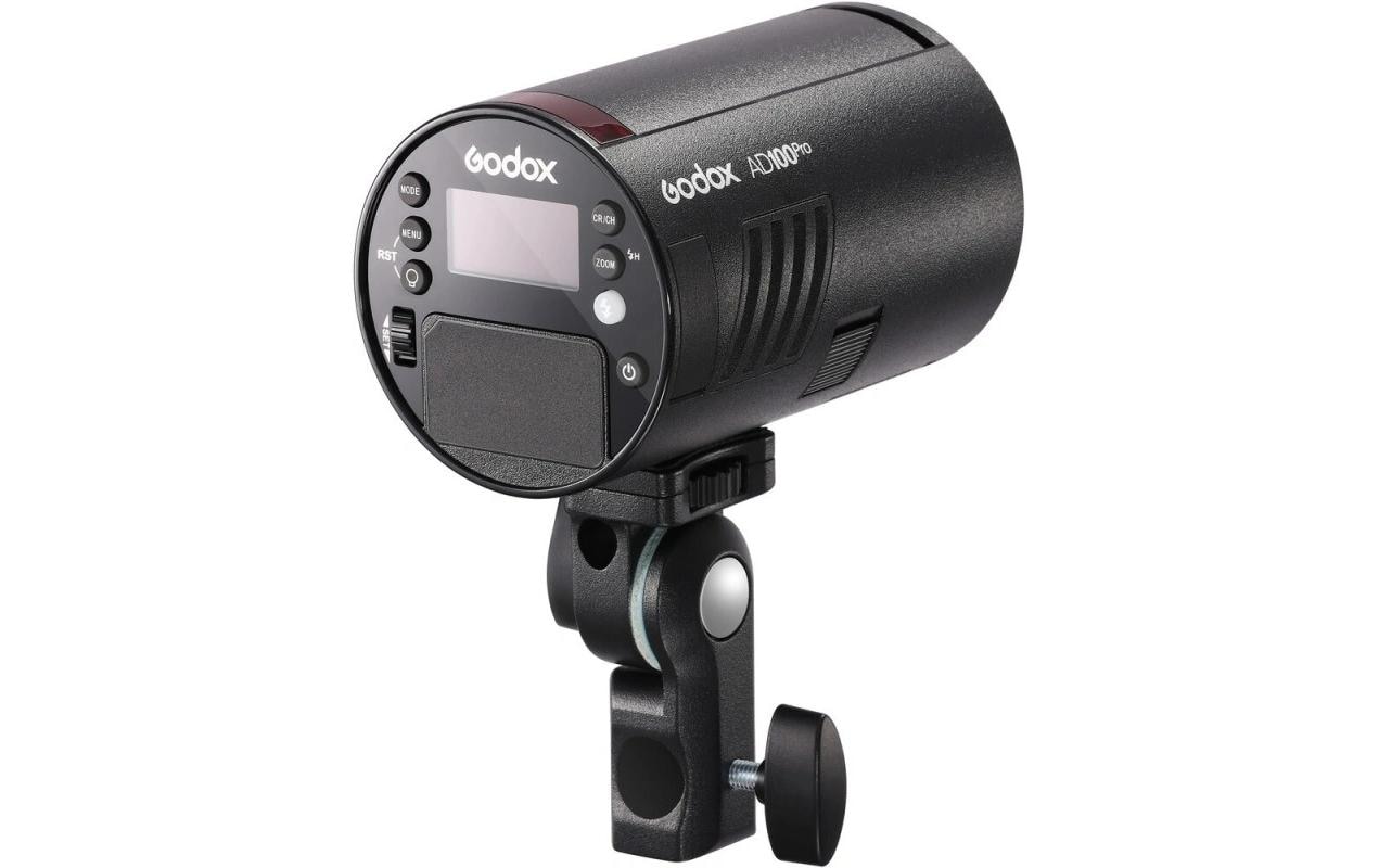Blitzgerät AD100PRO, 100W TTL und Akku<br>Kompakter und leichter Studioblitz mit kabelloser Steürung und schnellem Blitzfolgezyklus