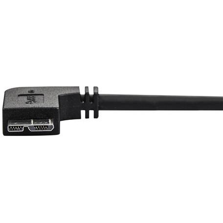 StarTech.com Câble Micro USB 3.0 slim - USB-A vers Micro-B à angle droit de 50 cm - M/M
