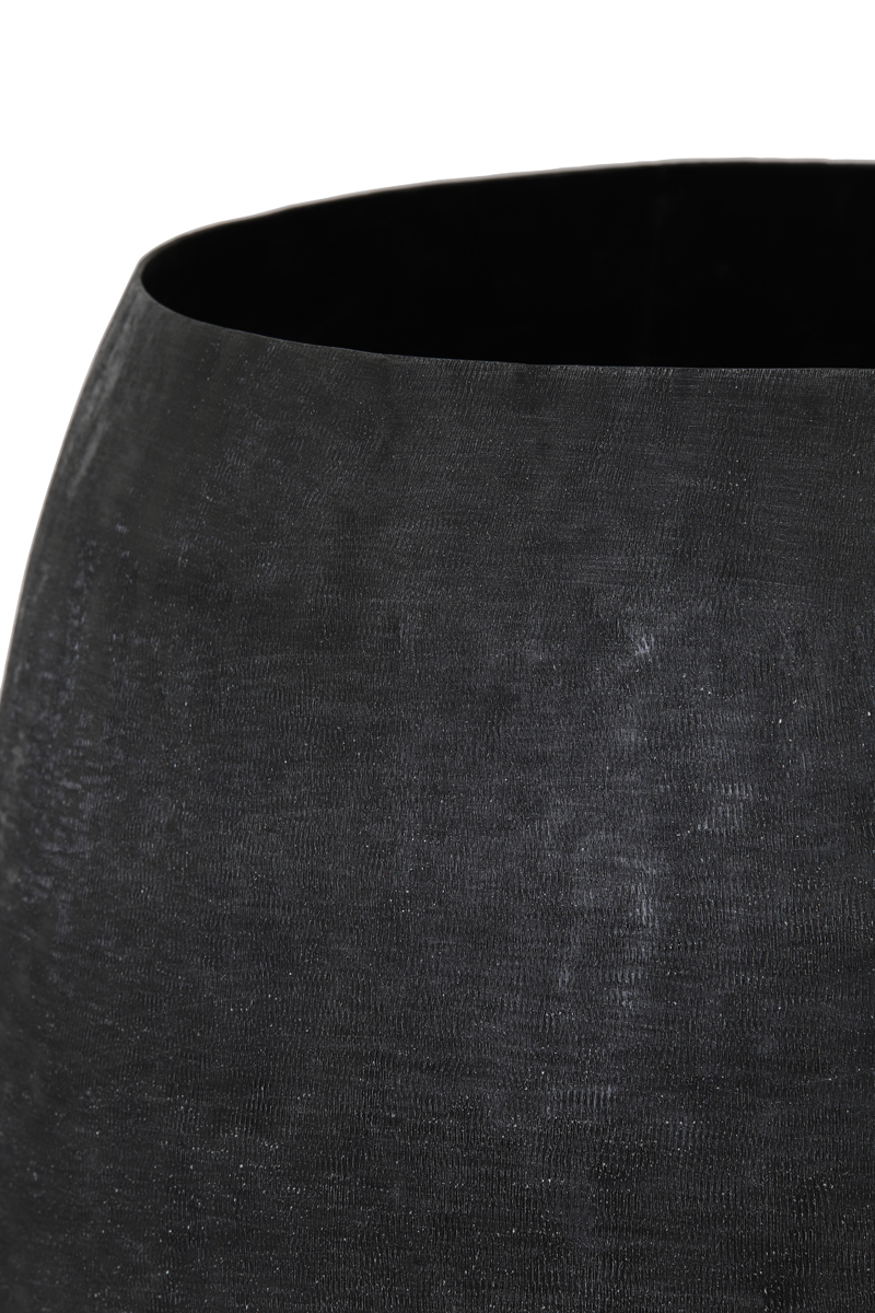 Pot deco mat zwart M