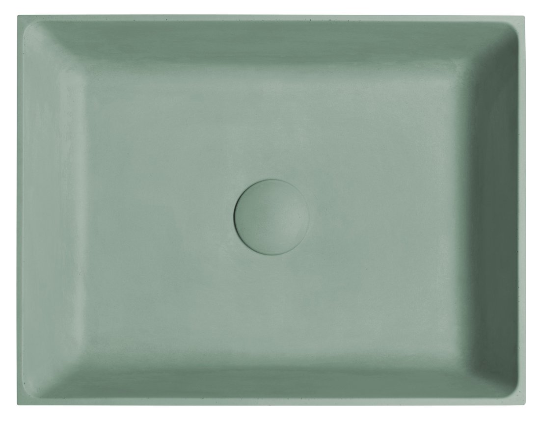 Sapho Formigo betonnen wastafel 47.5x36.5cm groen