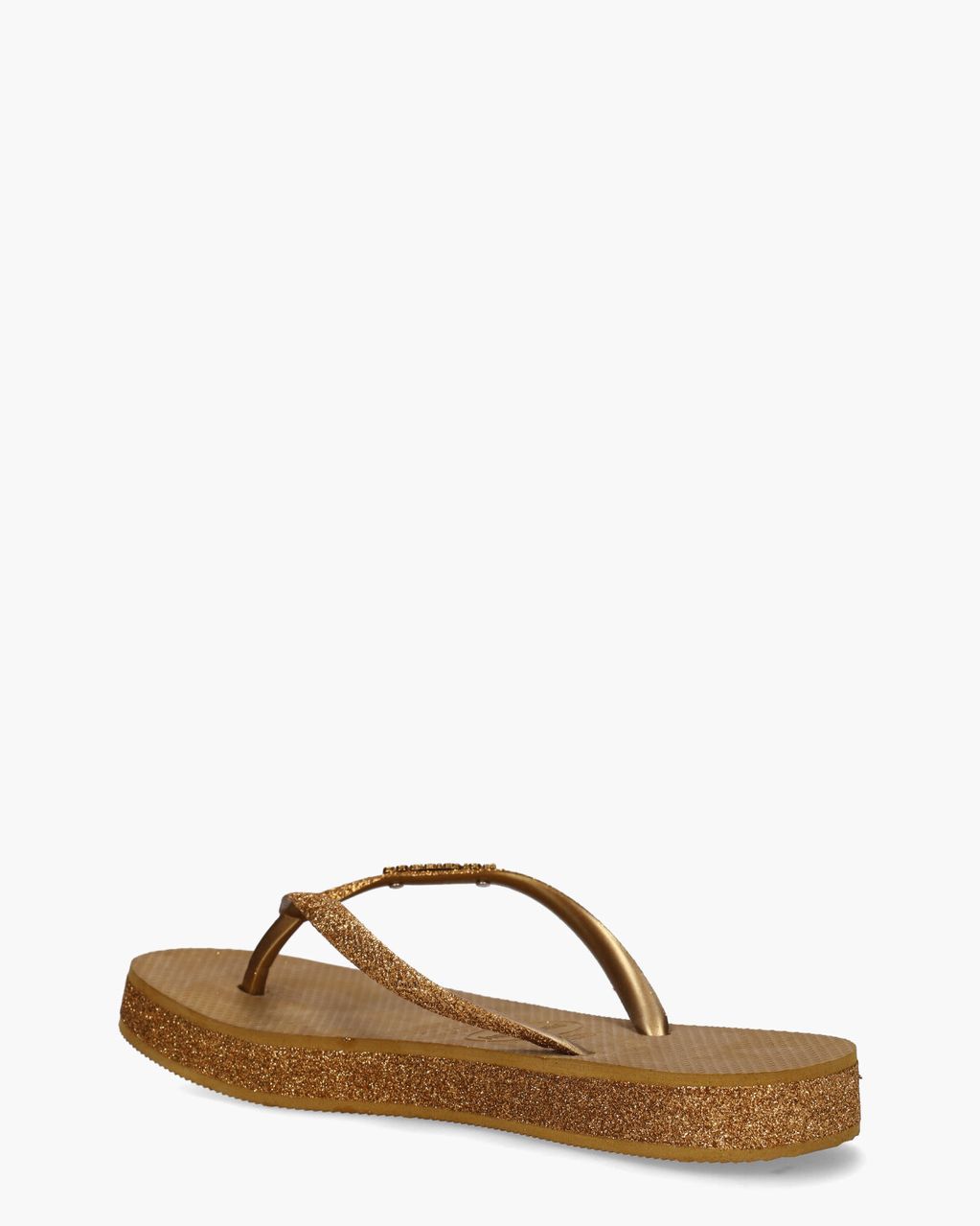 Havaianas Slim Flatform Sparkle Bruin Damesslippers