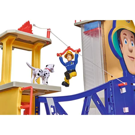Simba Feuerwehrmann Sam Mega Feuerwehrstation XXL, mit Licht und Sound